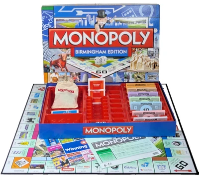 Vintage Monopoly Birmingham Edition 1999 Board Game - Hasbro - VGC + Complete!!! - Image 1 of 4