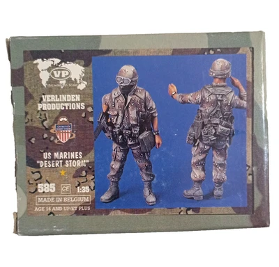 Verlinden 1/35 USMC Marines Operación Tormenta del Desierto Kuwait 1991 (2 figuras) 585 Foto 1 de 3