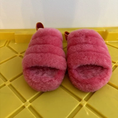 UGG Cozy Pink Sheepskin Slide Slippers Size1 - Image 1 of 4
