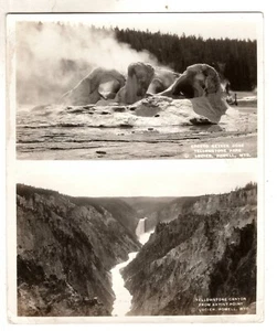 Yellowstone 3 Fotos Grand Tetons 1 Lot 4 Vintage Lucifer Powell - Bild 1 von 5
