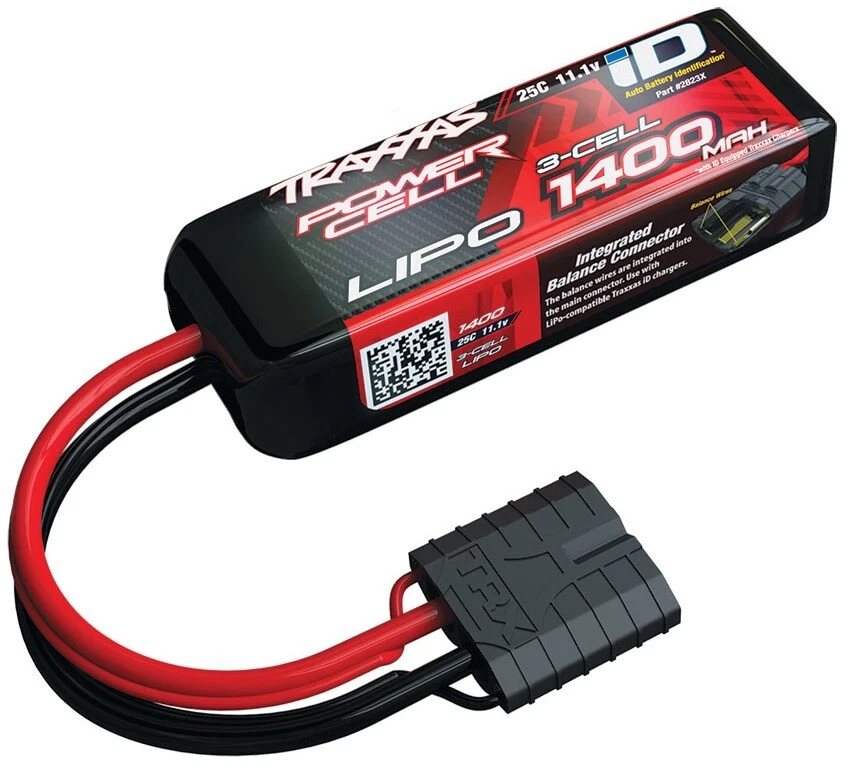 Traxxas LiPo Akku 1400mAh 11.1V 3S 25C (iD-Stecker) für 1/16 Modelle 2823X - Bild 1 von 1