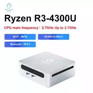 GenMachine New Mini PC AMD Ryzen 3 4300U CPU Windows 10/11 Up 3.7GHz DDR4 32GB - Picture 1 of 6
