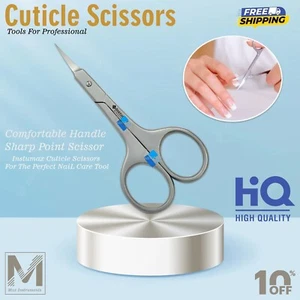 Tijeras de uñas profesionales con punta de dedo FLECHA RECTA acero manicura cutícula UÑA - Imagen 1 de 2