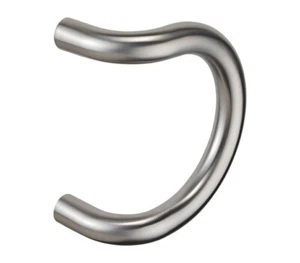 Semi Circle Door Pull Handles 25 x 150mm - Satin Stainless Steel - Picture 1 of 1