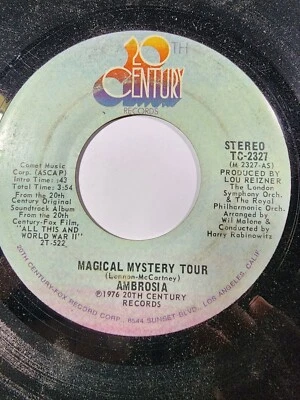 AMBROSIA "MAGICAL MYSTERY TOUR / COWBOY STAR" 45RPM VG F6 - Image 1 of 2