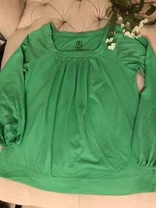 Women's Loose Fitting Izod Green Top Medium - Picture 1 of 2