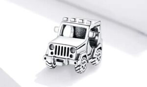 925 Sterling silver Jeep Off-road Vehicle DIY Charm Pendant Jewelry For Bracelet