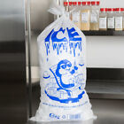 500 CASE 25 Lb Clear Plastic Ice Bags Store Machine Commercial Barcode 25LB Blue