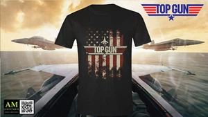 T-SHIRT - TOP GUN - DISTRESSED FLAG - XL - GILDAN - NEU/OVP - Imagen 1 de 5