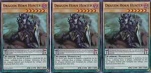 3x CAZADOR DE CUERNOS DRAGONES - YUGIOH - DUEA-ENSP1 Limited Ultra Sneak Promo - Imagen 1 de 1