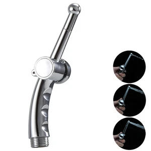 3 Water Sprays ABS Chrome Insertable Douche Bidet Faucet for Bathroom Toilet - Picture 1 of 10