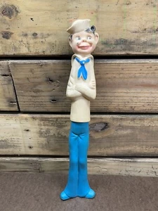 Bonnytex Vintage 1962 NAVY SAILOR BOY squeeze rubber toy figure 17.5" RARE - Picture 1 of 5