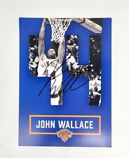 AUTHENTIC AUTOGRAPHED JOHN WALLACE AUTO CARD NEW YORK KNICKS CHASE BANK PROMO