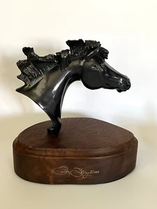 Seltene Bronzeskulptur Pferd von Künstlerin Susan Stacy Singvogel Studio New Mexico - Bild 1 von 18