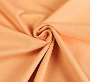 ROMANITJERSEY Punta di Roma Stoff Meterware fest PASTELL ORANGE 14,98EUR/m - Bild 1 von 1