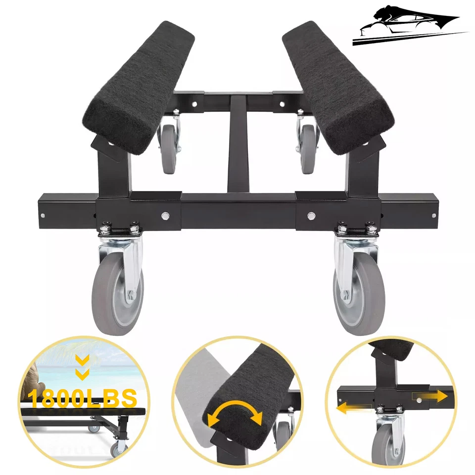 Carrinho de armazenamento ajustável para embarcações PWC Dolly Boat jet ski 1800 lb - Imagem 1 de 4