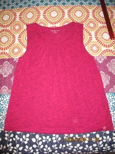Croft & Barrow Women's M Marled or Heathered Fuschia Tank EXCELLENT Condition - Picture 1 of 7