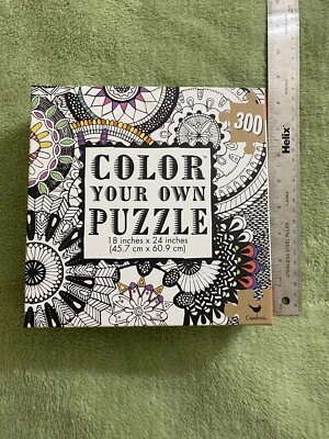 "Rompecabezas de 300 piezas color cardinal tu propio hazlo tú mismo 18x24"" estampado floral cachemir" Foto 1 de 4