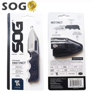 2025 SOG Instinct Mini coltello con fodero - SOG tattico mini coltello lama fissa - Foto 1 di 14