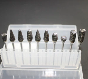 10 PCS Tungsten Carbide Dental Acrylic Bur Drill 2.35mm for Teeth Handpiece - Picture 1 of 11