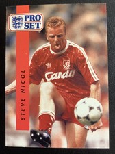 1990-91 Pro Set #105 Steve Nicol (Liverpool) English football Near Mint