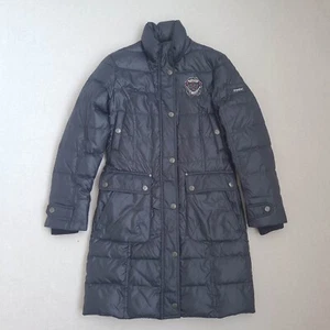 Piumino donna lungo trapuntato Pikeur taglia 36 US8 piccolo cappotto equitazione blu - Foto 1 di 22
