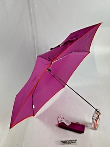 Ombrello Mini/Slim Donna/Unisex - Manuale -6 Stecche - Fucsia - 1450 - Rainbow - Picture 1 of 8