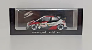 MODELLINO AUTO SCALA 1:43 SPARK TOYOTA YARIS WRC S OGIER WINNER RALLY MONZA 2020 - Imagen 1 de 9