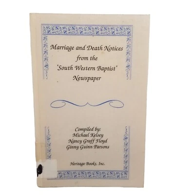 1850-1862 Marriage & Death Notices from South Western Baptist ALABAMA Newspaper - Image 1 of 4