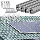 Photovoltaik Halterung Solar Ziegeldach Montage PV Modul Befestigung Schiene Kit