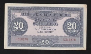🇦🇹 Austria, 20 Shillings, 1944, p 107 , UNC-/AU BANKNOTE - Bild 1 von 2