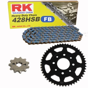 Chain Set Daelim VT 125 98-02 Chain RK RC 428 Sb 134 Open Blue 13/42 - Picture 1 of 4