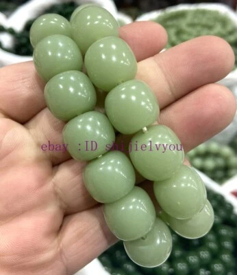 Certified Size 16mm Real Natural Light Green Jade Jadeite Bangle Bracelet 7.5” - Image 1 of 4