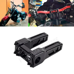 1-1/4" Club Style 6" Rise Black Handlebar Riser For Harley FXFB FLSL FXBB FXLR - Picture 1 of 10