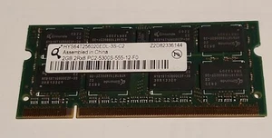 Qimonda 2GB  PC2 5300S  Laptop Memory HYS64T256020EDL-3S-C2 - Picture 1 of 1