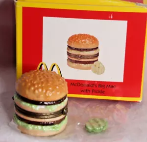 Scatola con cerniera in porcellana Midwest Cannon Falls - McDonald's Big Mac con sottaceto - RARA - Foto 1 di 4