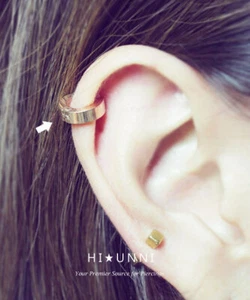 20g 6 mm Reifen Ohrringe Herren Ohrringe / Edelstahl / Ohrstöpsel, als Paar verkauft - Bild 1 von 6