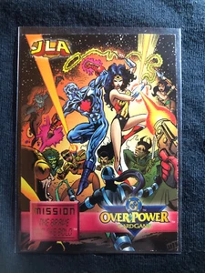 1997 DC OverPower Card Game Mission The Brave And The Bold Justice League 4/7 - Bild 1 von 2