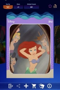 Topps Disney Collect International Mermaid Day Ariel & Her Sisters Epic - Zdjęcie 1 z 2