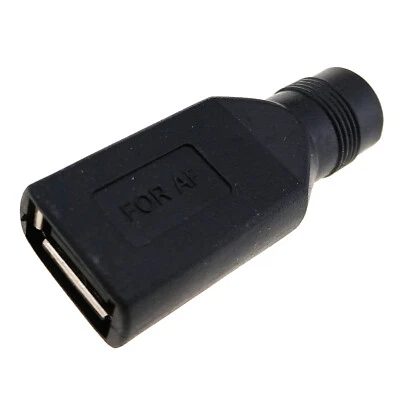 USB Female to DC 5.5x2.1mm Port Adapter 5V Power Supply Plug Connector Changer - Image 1 of 4