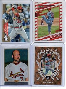 St. Louis Cardinals 16 Serial #ed Card Lot Topps Donruss Chrome BROCK Holiday 