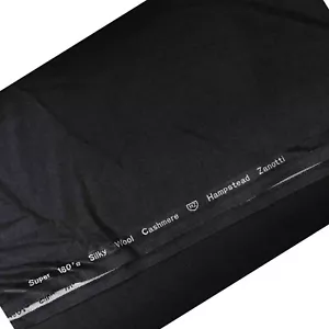 Dark Gray Suiting Fabric For Suit Pants Jacket Coat 5 Yards Fabric Italian Wool - Picture 1 of 1