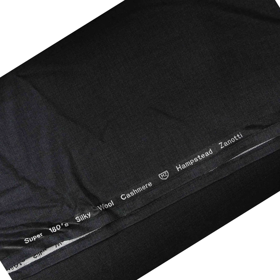 Dark Gray Suiting Fabric For Suit Pants Jacket Coat 5 Yards Fabric Italian Wool - Image 1 of 1