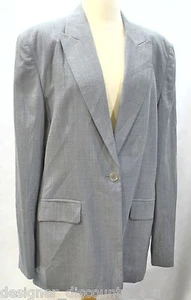 Talbots smooth worsted Wool 1 button womens suit jacket blazer Top Coat 16 NEW - Picture 1 of 5