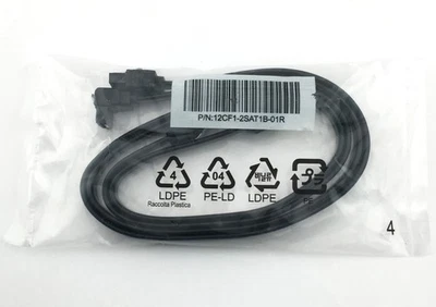2 Gigabyte SATA Data Cables 20" SATA3 Hard Drive Cables NEW 12CF1-2SAT1B-01R - Image 1 of 3