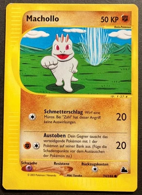 💥 Pokémon Skyridge * Machollo *  74/144  💥 Deutsch  ~ in Excellent! - Bild 1 von 2