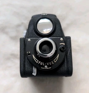Houghton Ensign Ful-Vue II Black Box Psuedo TLR 120 Roll Film Camera 6X6cm - Picture 1 of 9