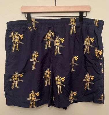 West Virginia University Mountaineers Columbia PFG Omni-Shade Shorts Men’s XXL - Image 1 of 4