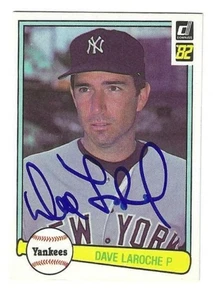 Autographed 1982 Donruss DAVE LAROCHE New York Yankees Card #569 w/COA - Picture 1 of 1