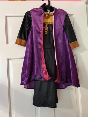 Disney Frozen 2 Anna Dress and Cloak Costume Size 7-8  Dress-Up Halloween - Image 1 of 4
